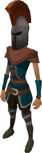 Tyras helm equipped