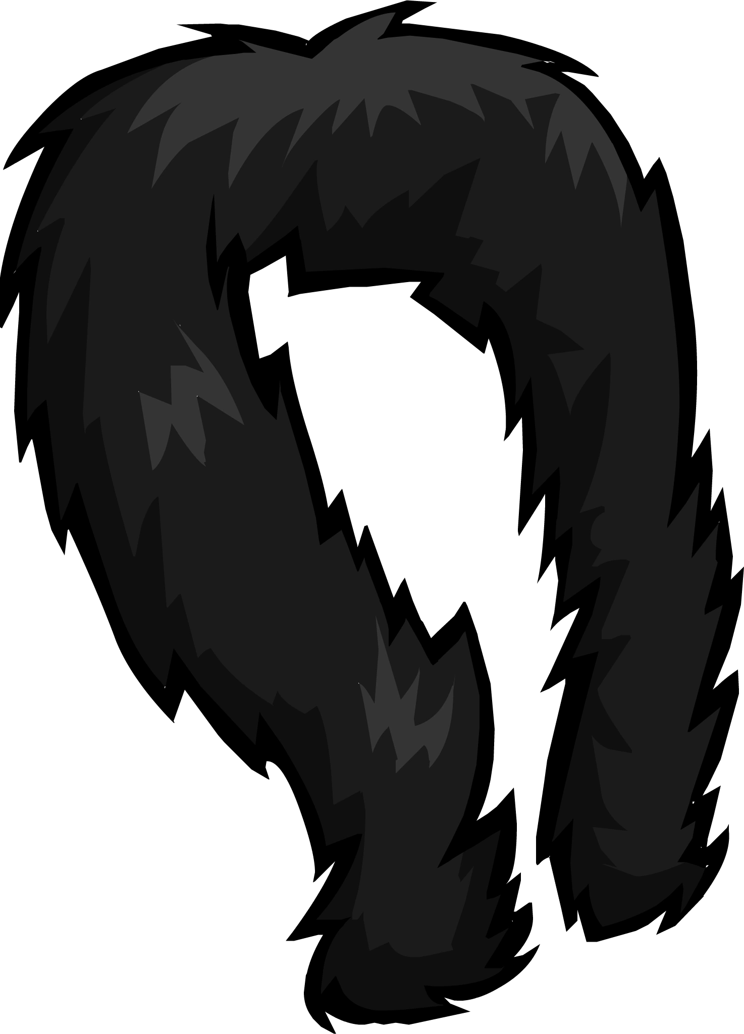 Black Feather Boa Neck Item