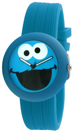 Viva time rubber strap watch cookie monster
