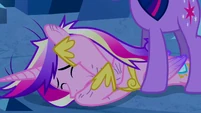 Princess Cadance shielding herself S2E26
