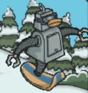 SnowBot game get away