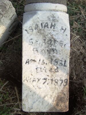 Isaiah H Segars headstone
