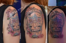 Skull tattoo mexican
