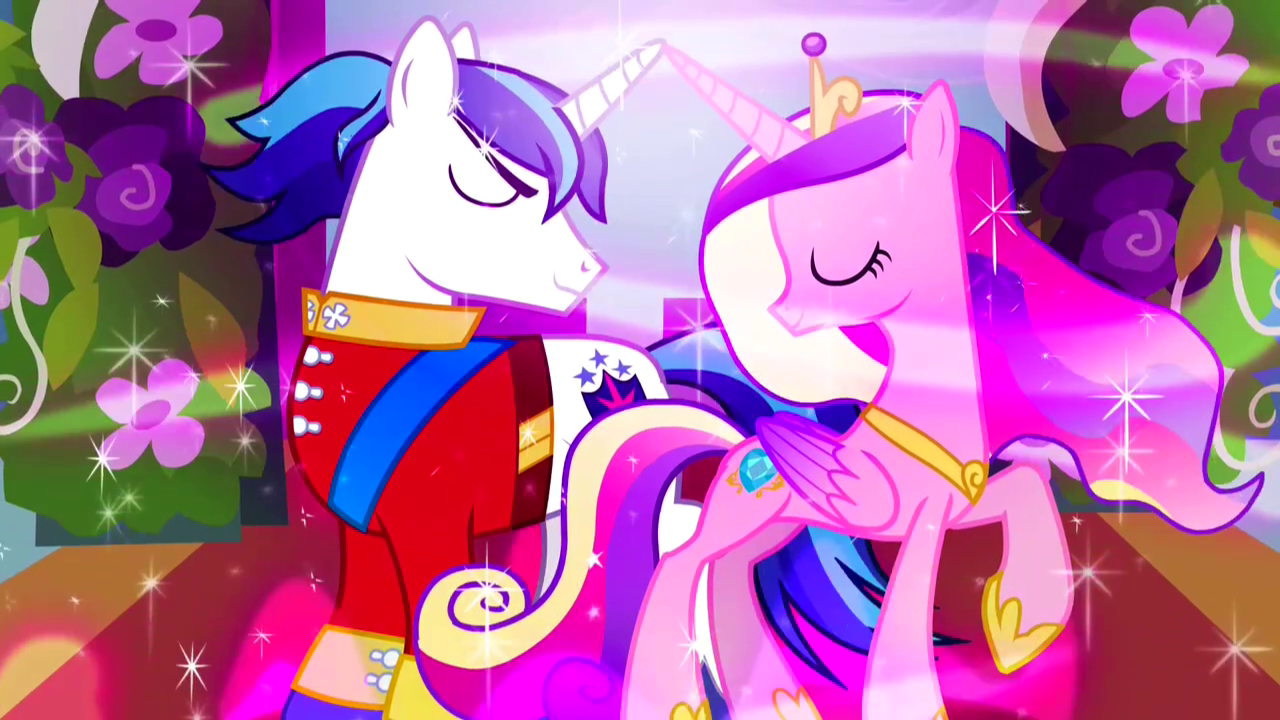 Shining_Armor_and_Princess_Cadance_use_spell_of_love_S2E26