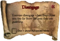 Scroll Disengage