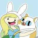 Fionna cake hugging