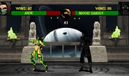 Jade vs noob saibot mk 774433221111100000