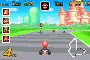Peach Circuit - Mario Racing - Mario Kart Super Circuit