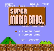 Super Mario Bros. - Title Screen