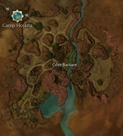 Côte Barbare carte