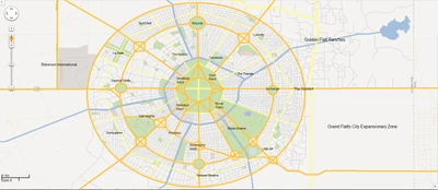 Grand Flatts City Named Map
