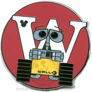 W Wall-E Pin