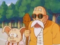 Roshi and Oolong shocked to hear that Goku defeated that army
