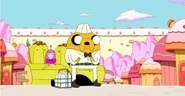S4 E13 Jake in milkman clothes