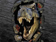 T-Rex Through Wall