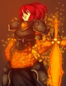 Molten armor and sword