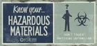 Underground knowyour hazardmaterials