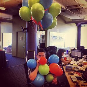 Nate at the office