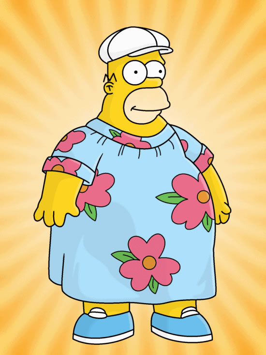 Obese Homer Simpson
