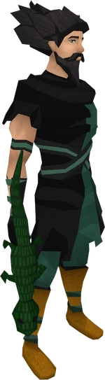 Swamp lizard equipped