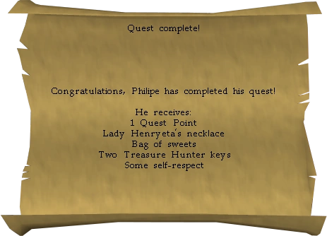 Philipe's reward
