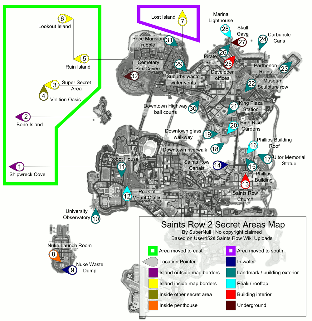 saints row 2 map police station location