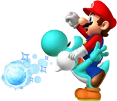 Cyan Yoshi SMW3D