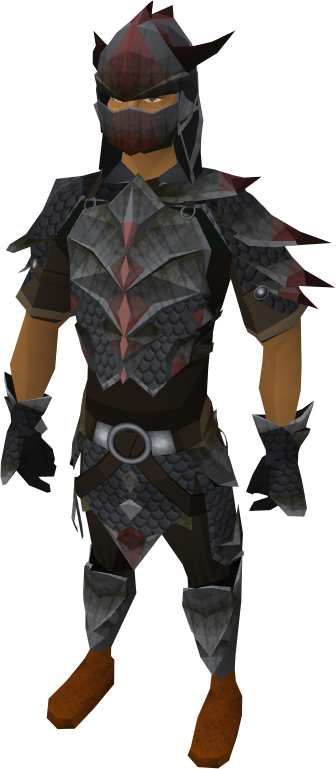 Black dragonhide armour - The RuneScape Wiki