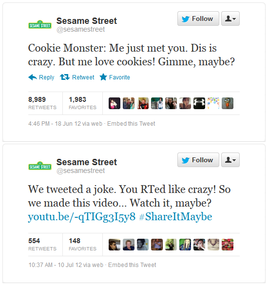 Sesame twitter share it maybe
