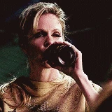 Tru Blood drinking Pam