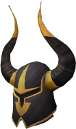 Elite black full helm chathead
