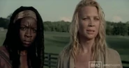 Michonne an andrea