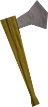 Blunt hatchet detail