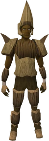 Splitbark armour equipped