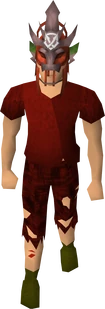 Supreme champion's helm equipped