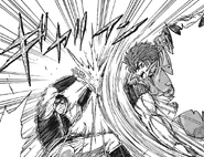 Melk blocking Toriko Knife