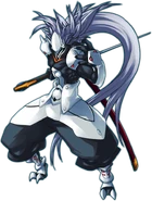 Hakumen (Continuum Shift, Character Select Artwork)