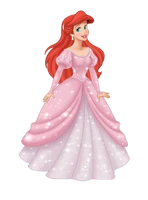Ariel pink gown
