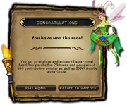 Head-to-head race finish