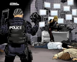 Mello and Soichiro Cornered
