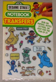 Colorforms 1988 notebook transfers 1
