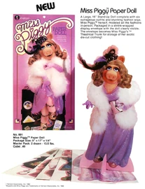 1981 colorforms piggy paper doll