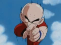 Krillin rushes Piccolo