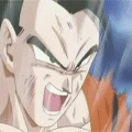 Gohan cargando el ki