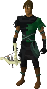 Zanik's crossbow equipped