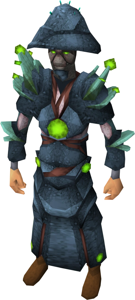 Fungal armour equipped