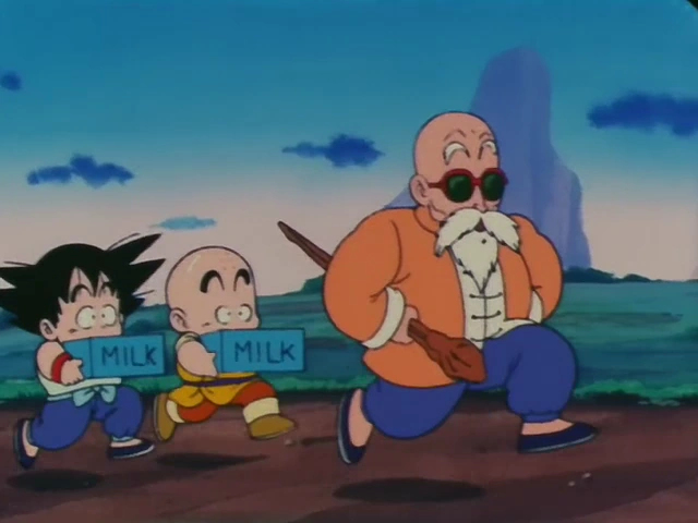 MasterRoshiGokuKrillinTraining.png