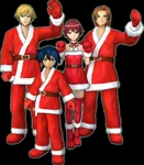 Marcus Damon, Thomas H. Norstein, Yoshino "Yoshi" Fujieda, and Keenan Crier (Santa Costumes) dm