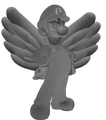 Silver winged luigi