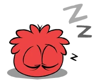 Puffle sleeping